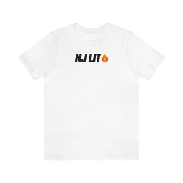NJ Lit (New Jersey) White T-Shirt